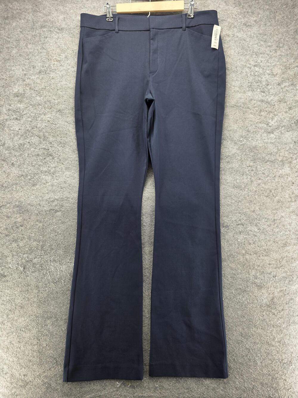 Old Navy Pants Womens 16 Tall Blue Dress Pants Twill Slim Pockets 35 In